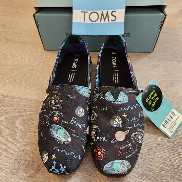 TOMS limited edition Alpargata cosmic wonder print canvas size 10 Men - Picture 4 of 11